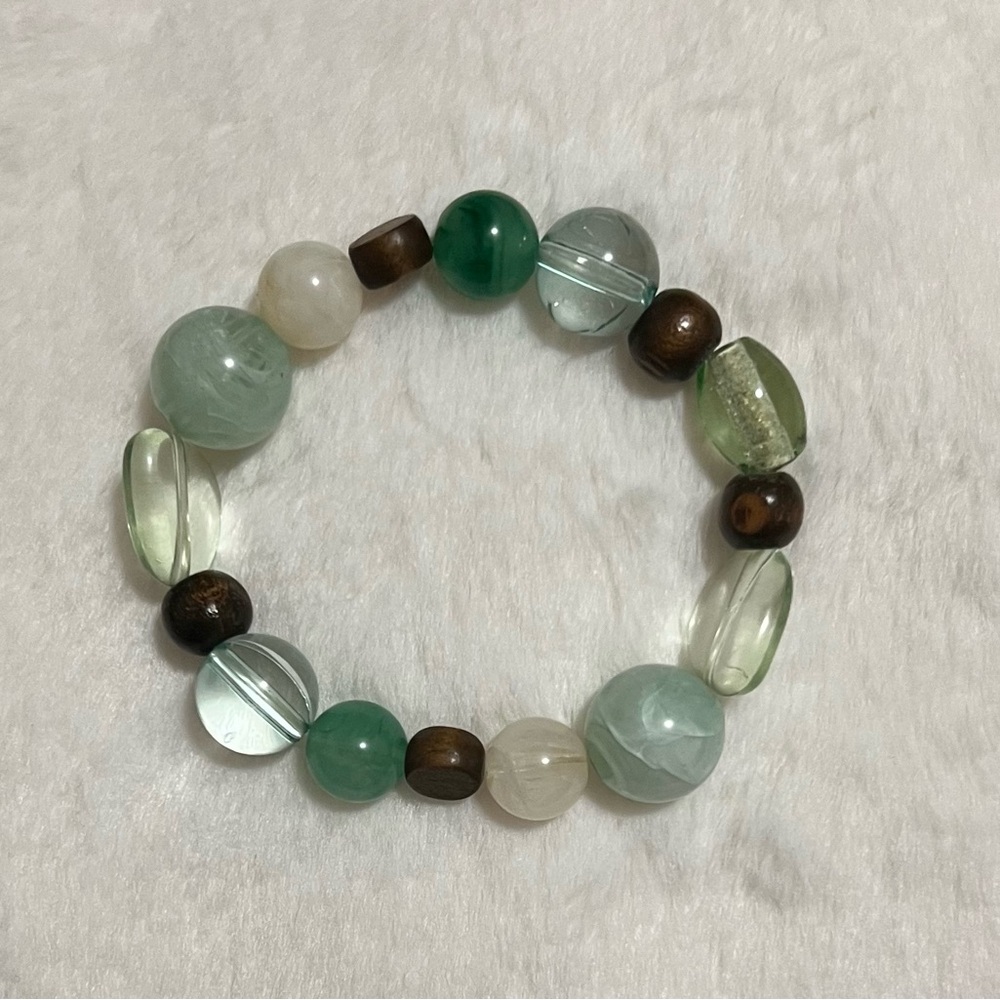 Mixed Gemstone Beaded Stretch Bracelet